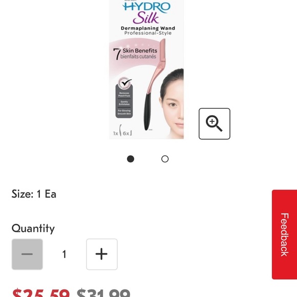 Brand new unopened hydro silk dermaplanning wand with 6 refill - Picture 2 of 2